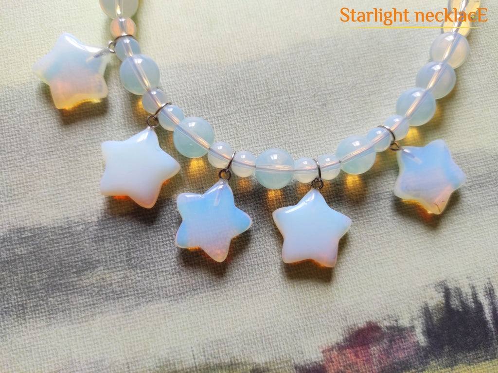 Necklace Opalite Stars From Opalite