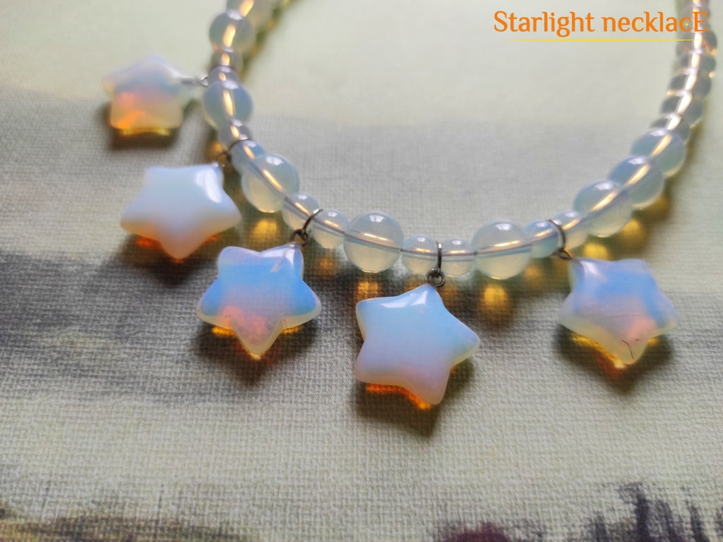 Necklace Opalite Stars From Opalite