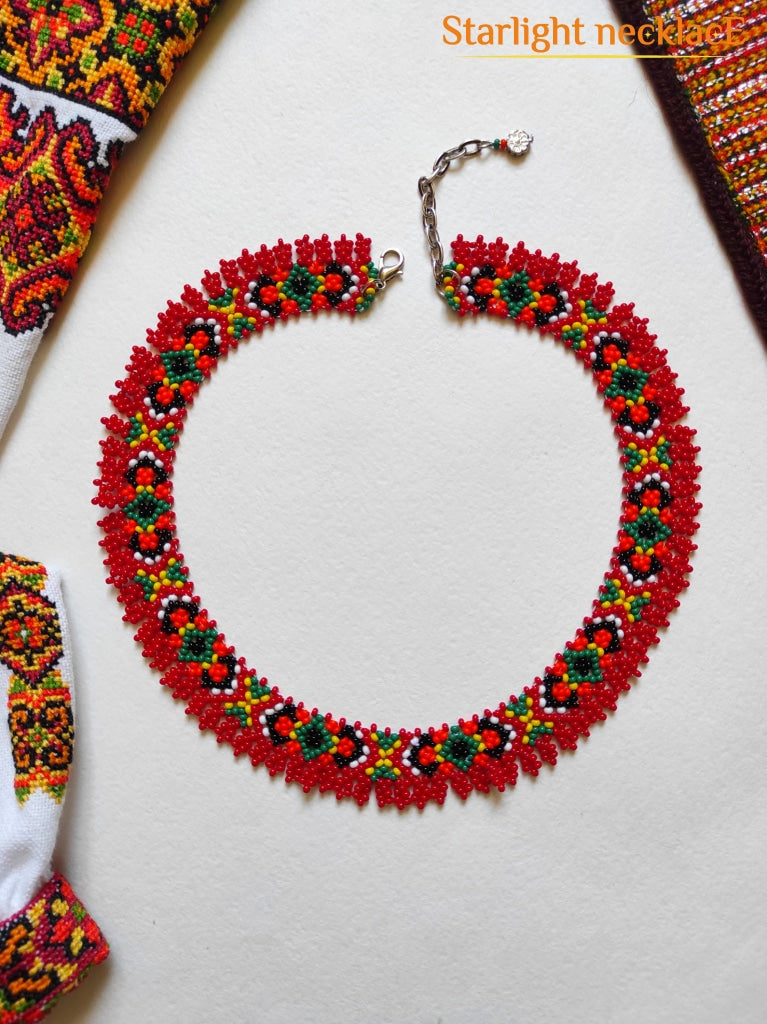 Sylianka Hutsul Autumn From Beads Necklace