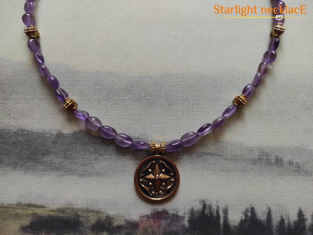 Necklace A Twinkling Little Star From Amethyst