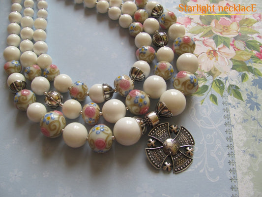 Necklace Zgarda Snow White From Glass Beads Mother-Of-Pearl And Silver ukrainian necklace ethnic necklace ethnic pendant ethnic beaded necklaces ethnic pendant necklace ukrainian beaded necklace ukrainian cross necklace ukrainian bead necklace traditional ukrainian necklace ukrainian symbol necklace ethnic necklaces for women ethnic pendant necklace ethnic style necklaces