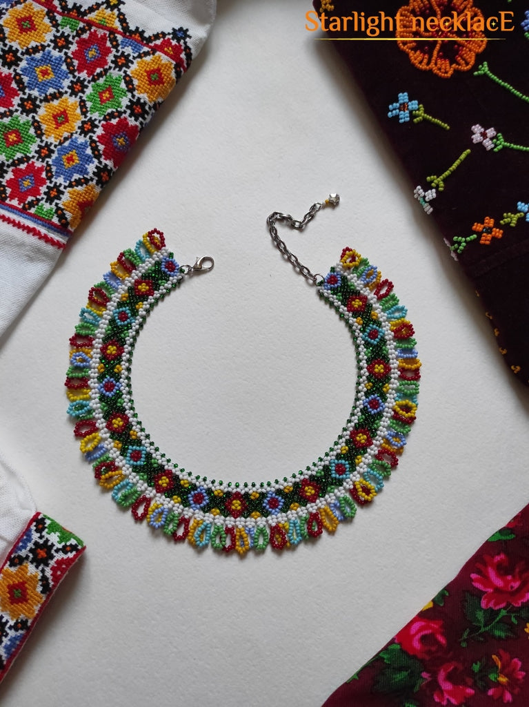 Sylianka Boykivska Green From Beads Necklace