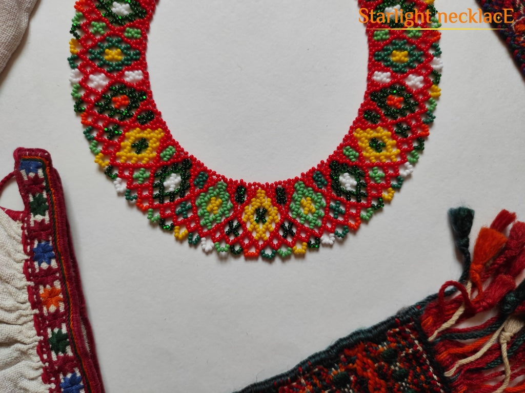 Sylianka Pokutska Red From Beads Necklace